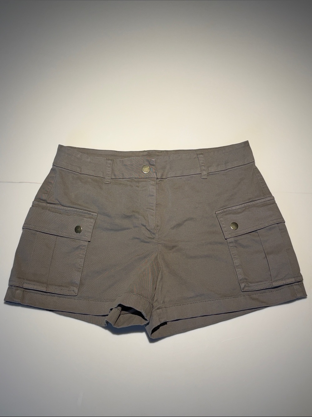 J. Crew Women’s Olive Green Cargo Shorts with Front Flap Pockets